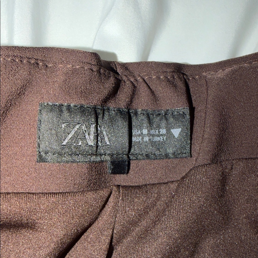 Zara Strapless Dark Brown Structured Bustier Top - image 2